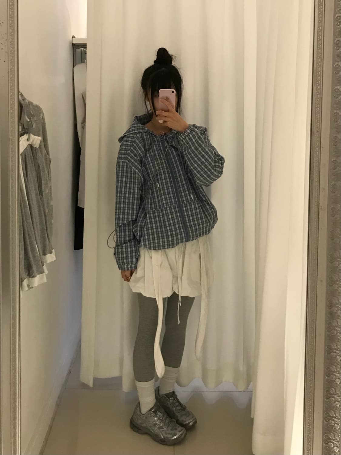 레테르코모 체크바람막이S 상품이미지2