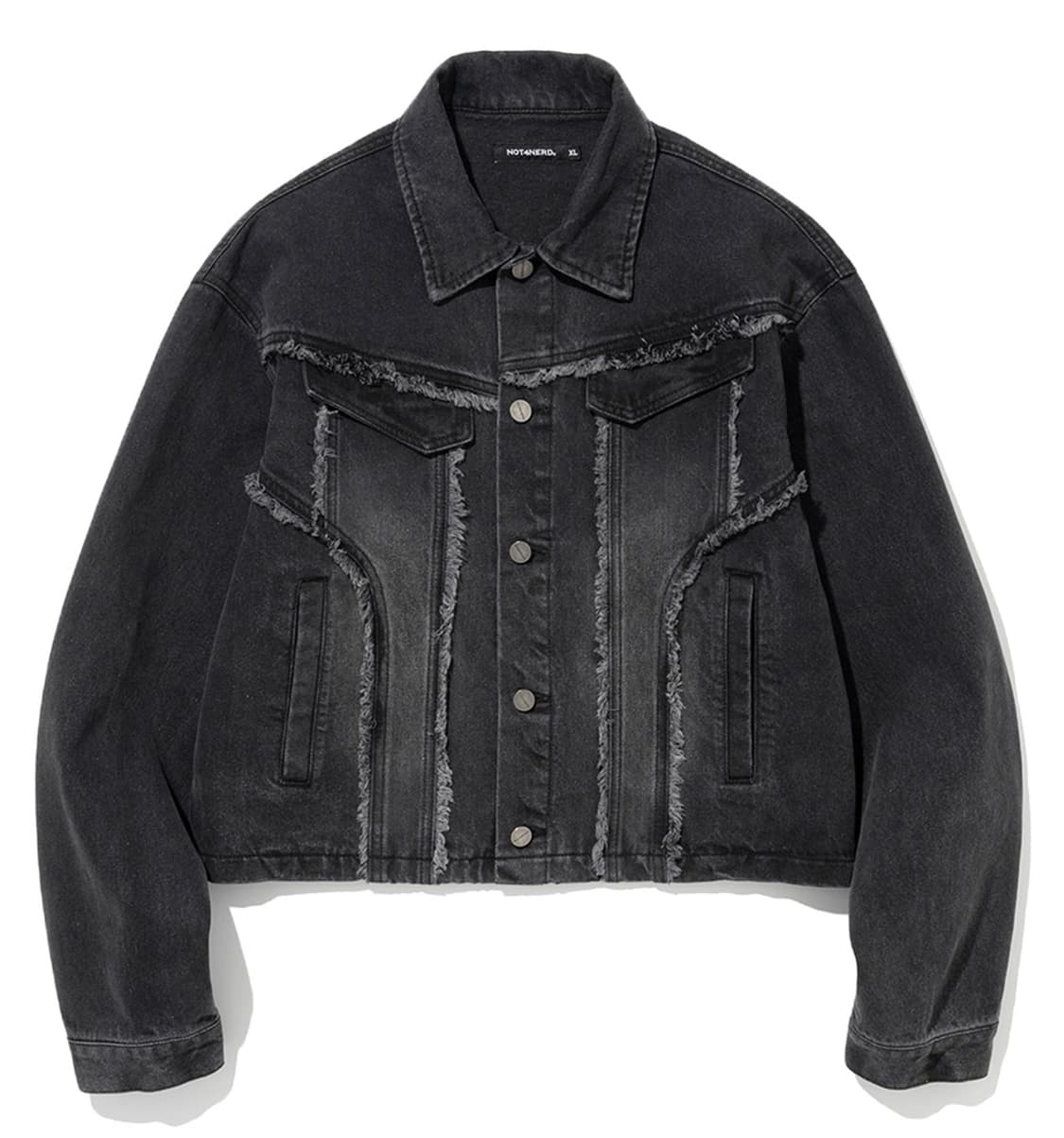 Not4nerd cutoff crop denim jacket 상품이미지1