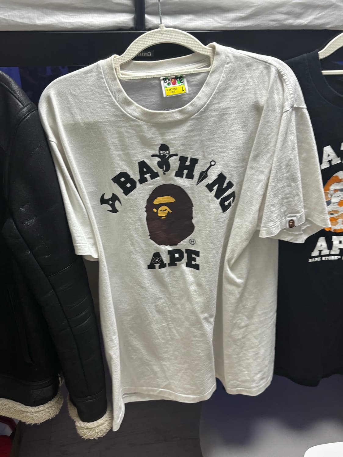 베이프 컬리지 티셔츠 L 상품이미지1