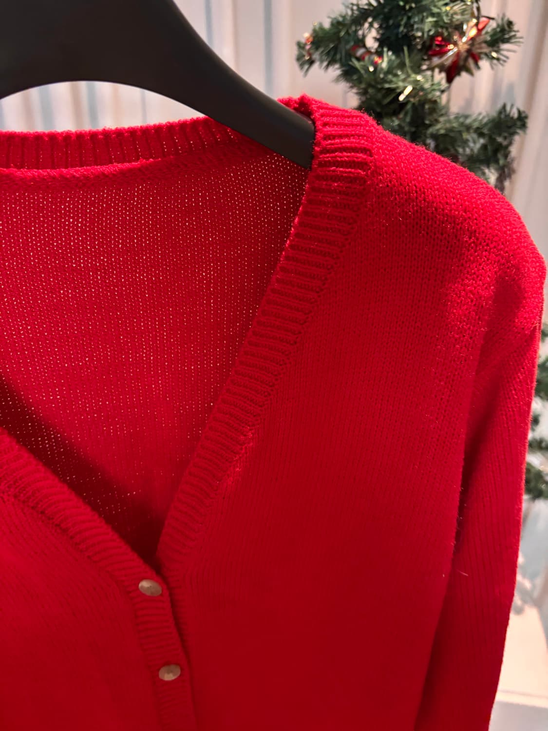 빨간 가디건 상품이미지2