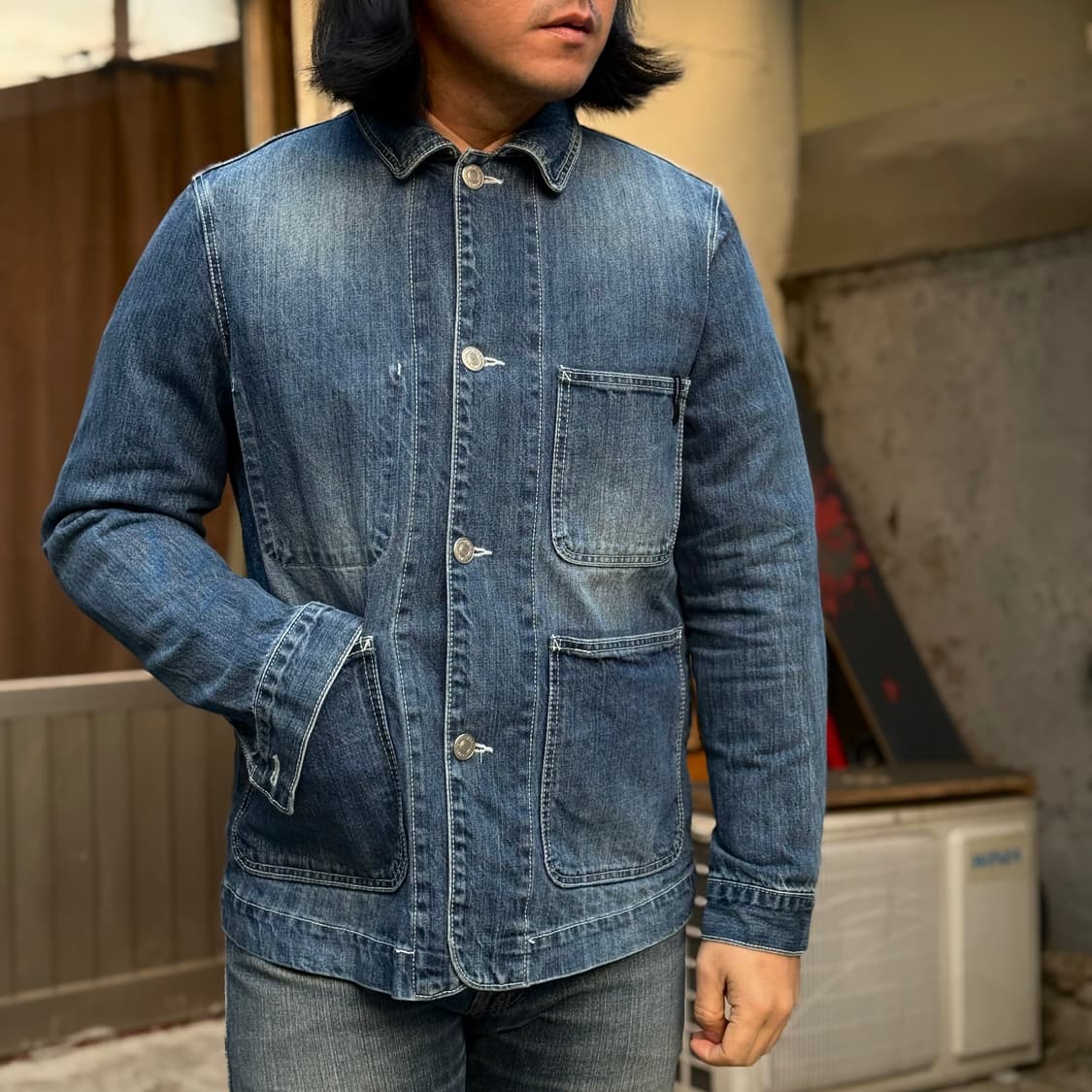 브라운브레스 데님 초어자켓 M 상품이미지8