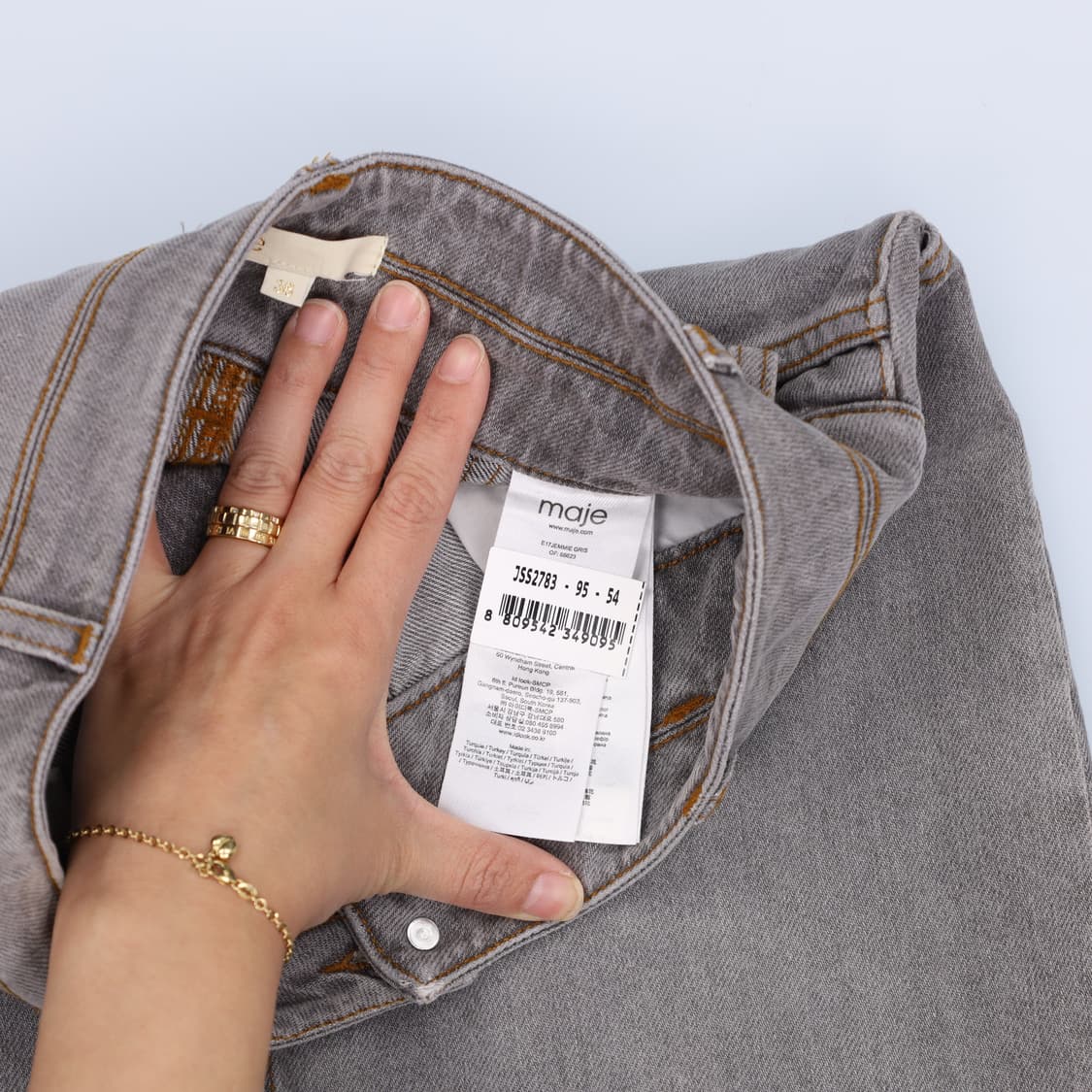 38 마쥬 그레이청 데님 스커트 0406H1 상품이미지4