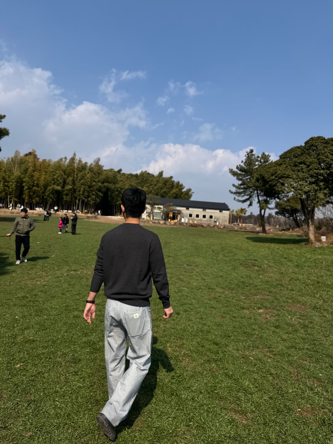 포스트 오버롤즈 스트라이프 팬츠 상품이미지3