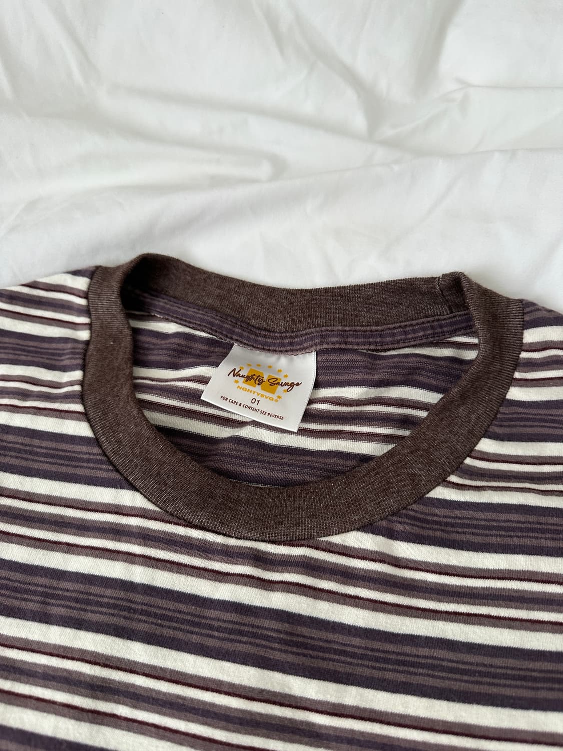 [01] 너티새비지 멀티 스트라이프 보더 티 상품이미지2