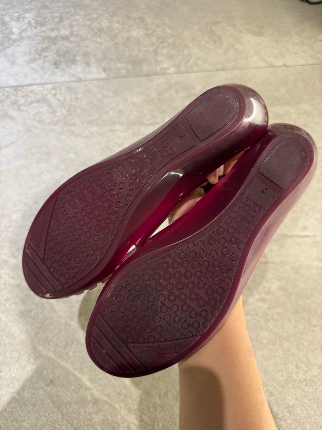 페라가모 젤리슈즈 7사이즈  상품이미지2