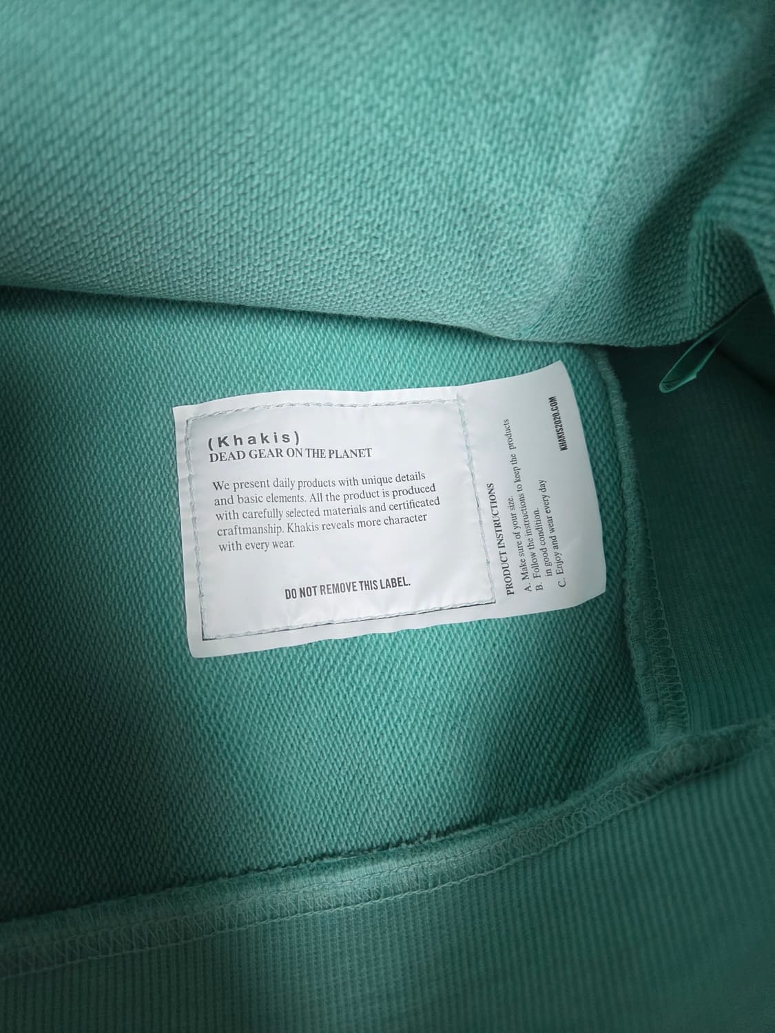 [2] 카키스 후드티 민트 상품이미지4