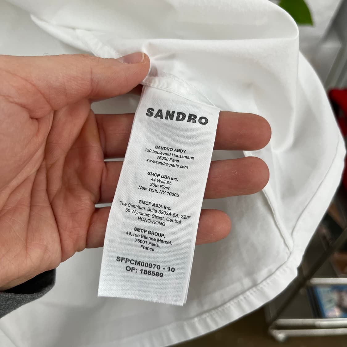 산드로 우먼 크롭 셔츠 2 상품이미지5