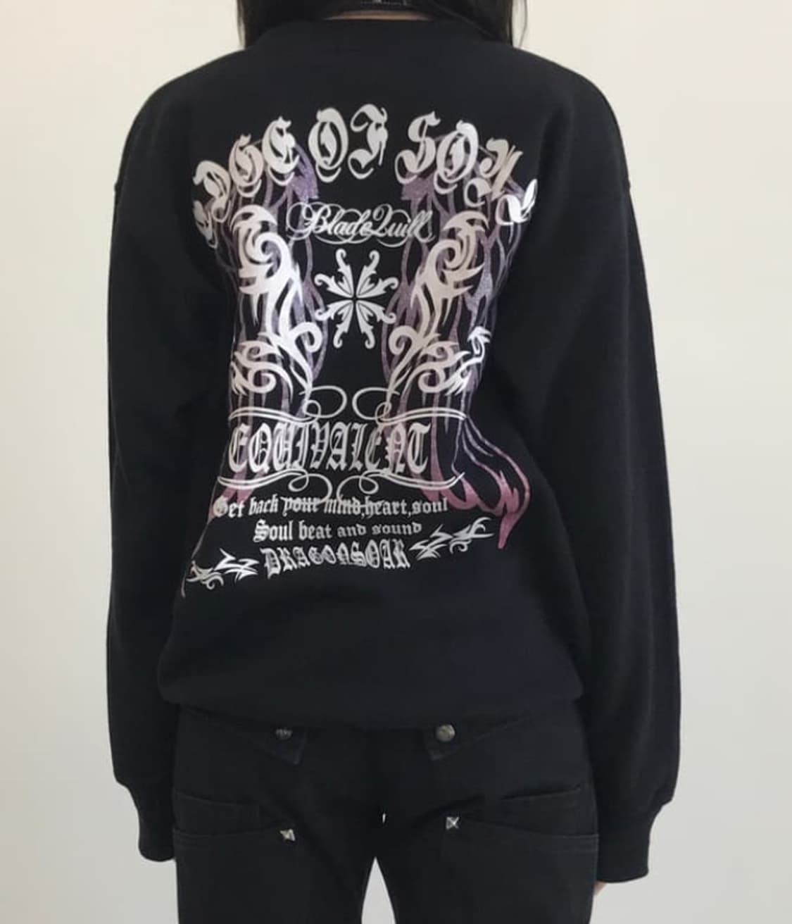 jpn y2k 빈티지 맨투맨 상품이미지1