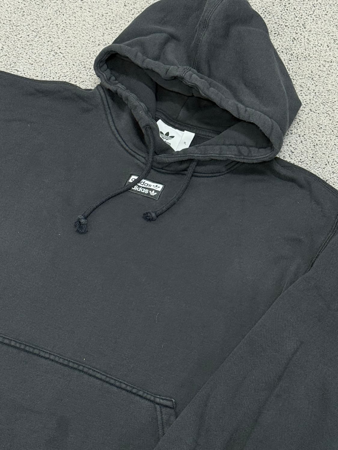(XL) 아디다스 오리지날 후드 티 블랙 상품이미지2
