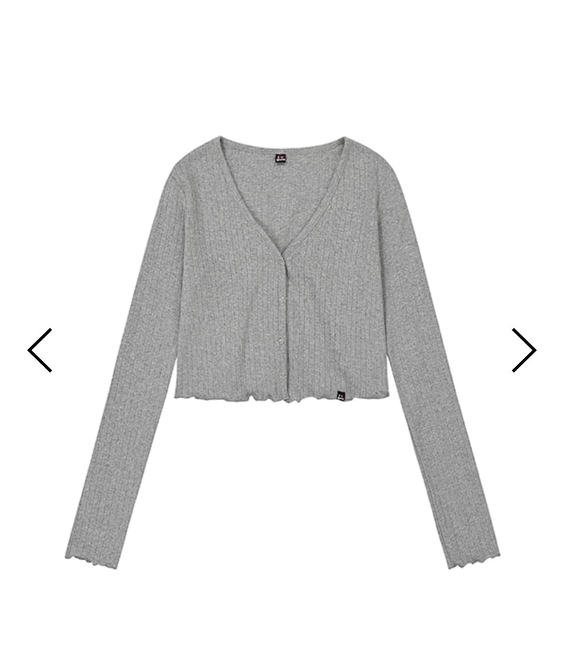 에즈이프캘리 걸스 베이직 가디건 (그레이) 상품이미지3