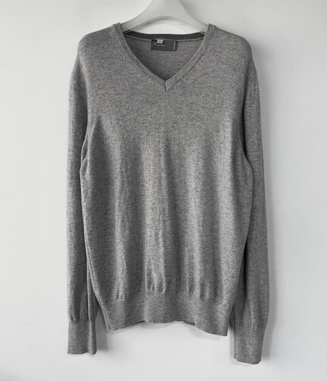 벨그라비아 캐시미어100 브이넥 니트 상품이미지1