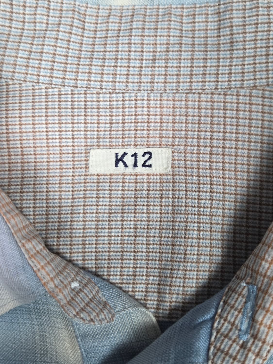 [코키] 25SS 빈티지 이펙트 컷아웃 체크 셔츠 | S00095 상품이미지3