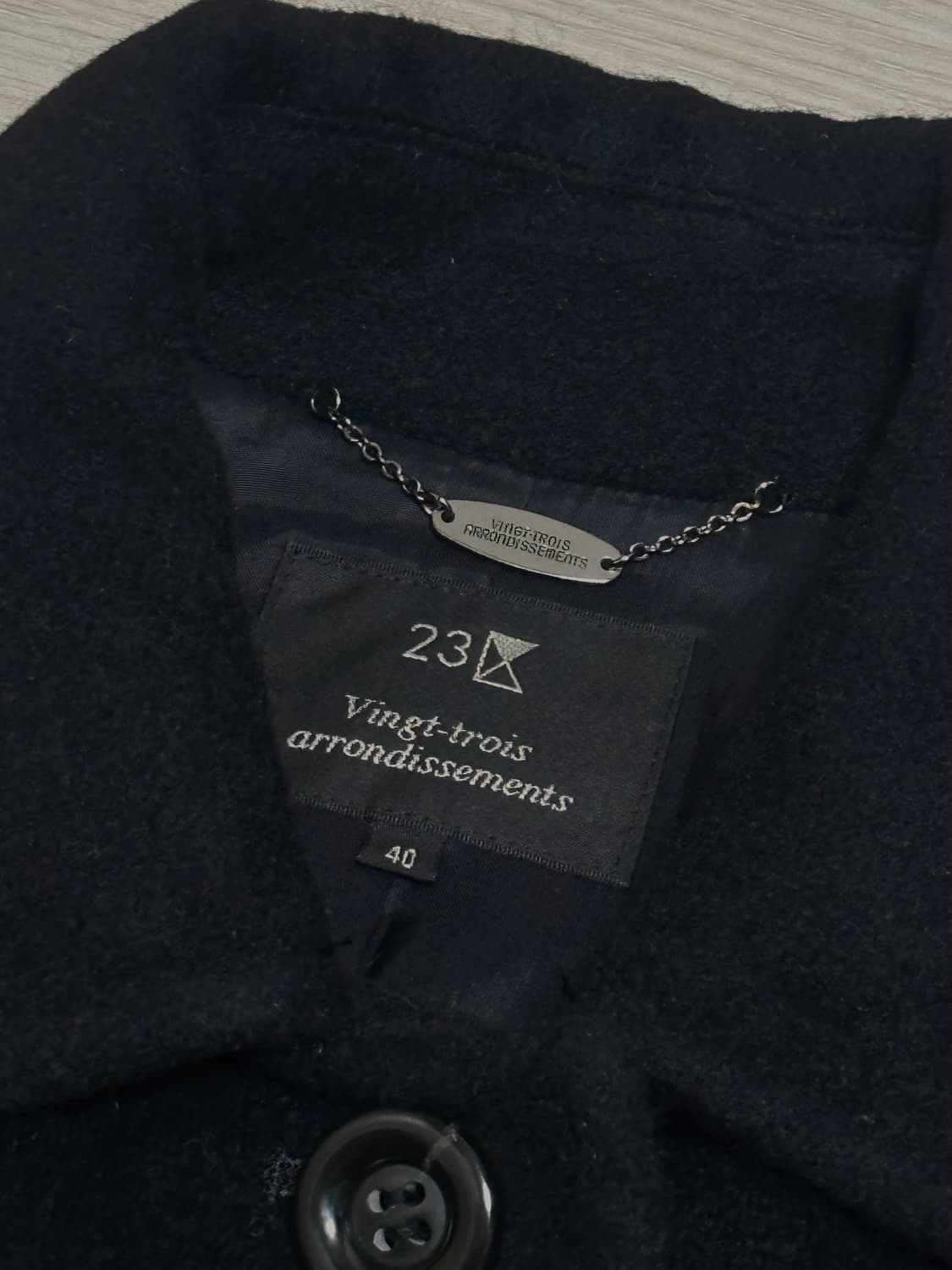 [빈티지, 23 vingt troi] 코이세이오st 여자 검정 상의 자켓 상품이미지5
