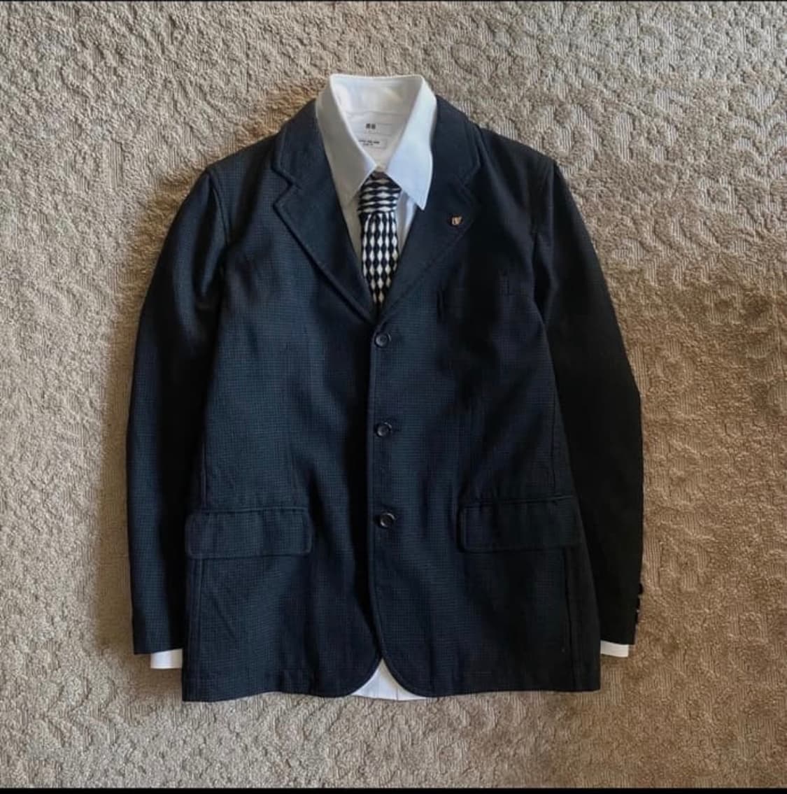 꼼데가르송 옴므 듀스 아가일 타이 상품이미지1