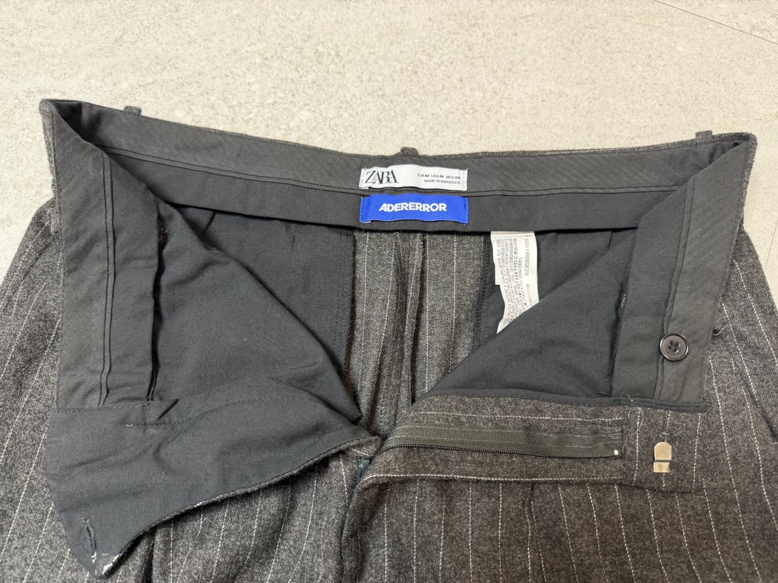 자라 아더에러 스트라이프 트라우저 그레이 M 상품이미지2