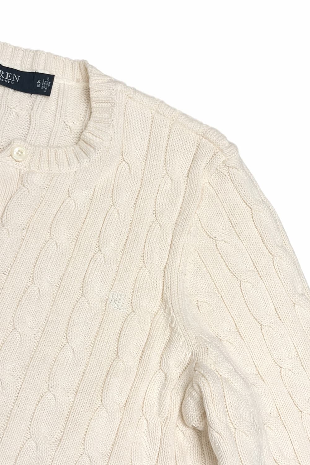 랄프로렌 케이블 가디건 아이보리 상품이미지2