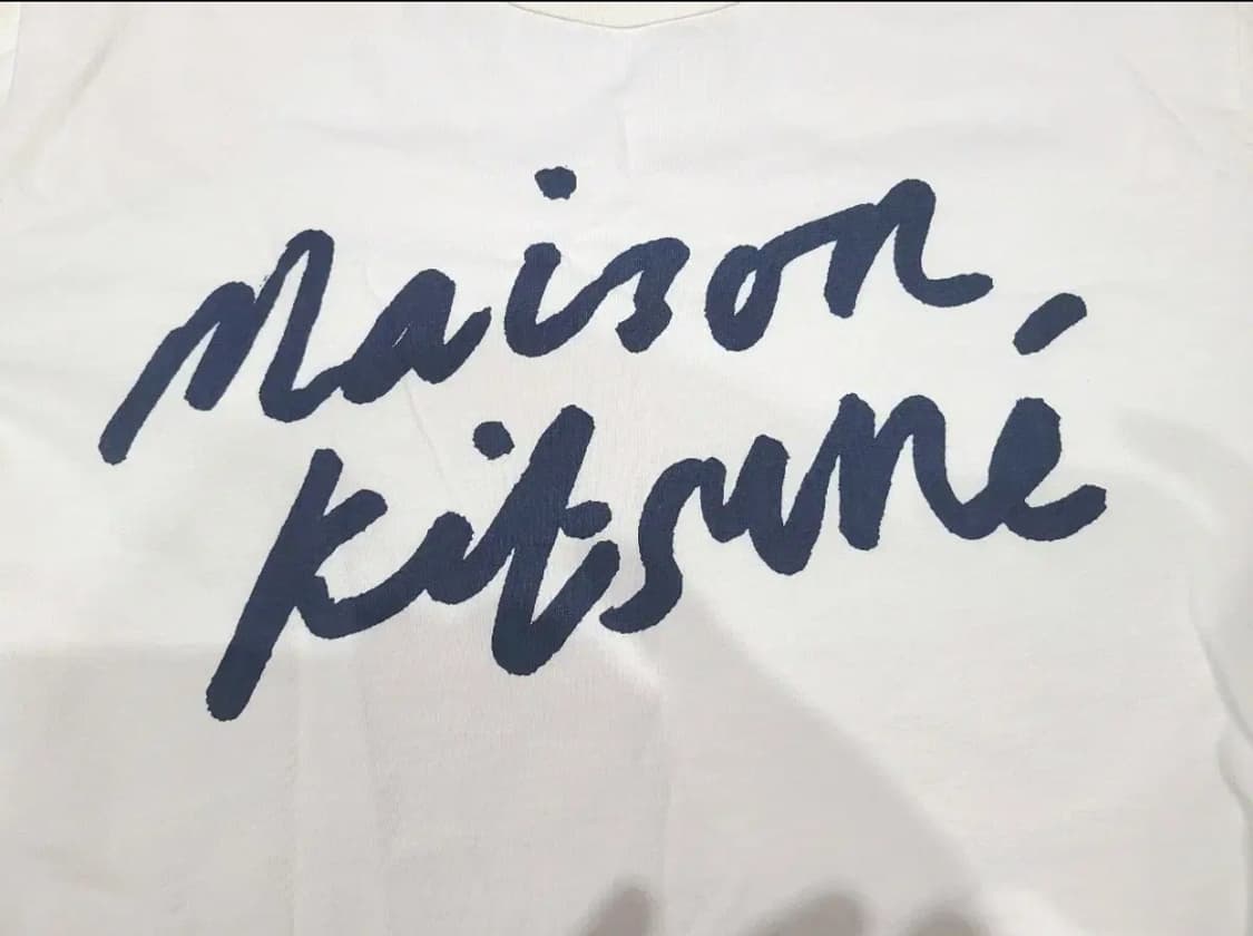 메종키츠네 Maison Kitsune 반팔 티셔츠 화이트 상품이미지3
