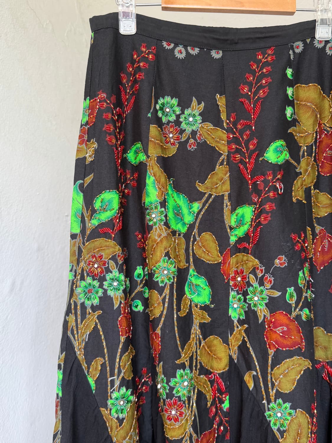 핸드메이드 비즈 롱 스커트 상품이미지2