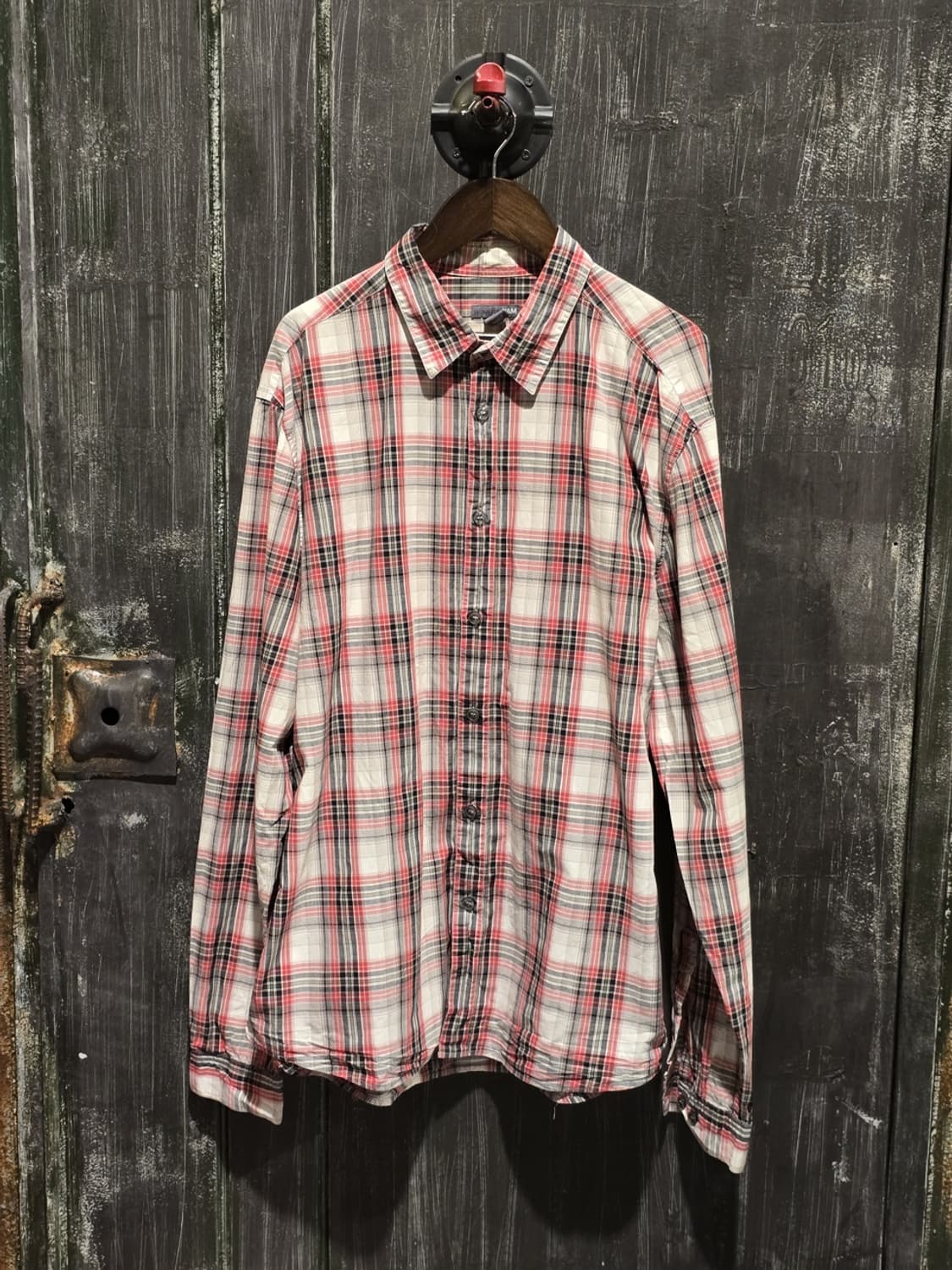 H&M Red and Black Plaid Shirt 상품이미지1