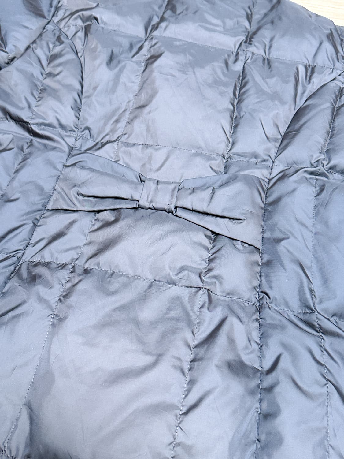 빈티지 브라운 민트 리본 패딩 코트 히메갸루 로걀 라떼 모리걸 헤이세이 상품이미지3