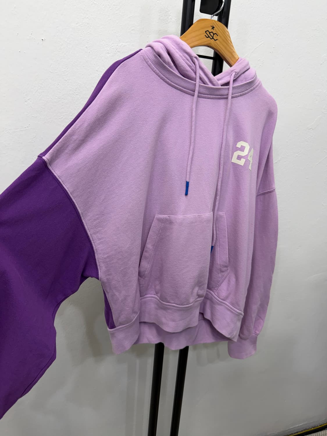 정품) SJYP 한섬 24 프린팅 오버핏 후드티 XS 상품이미지2