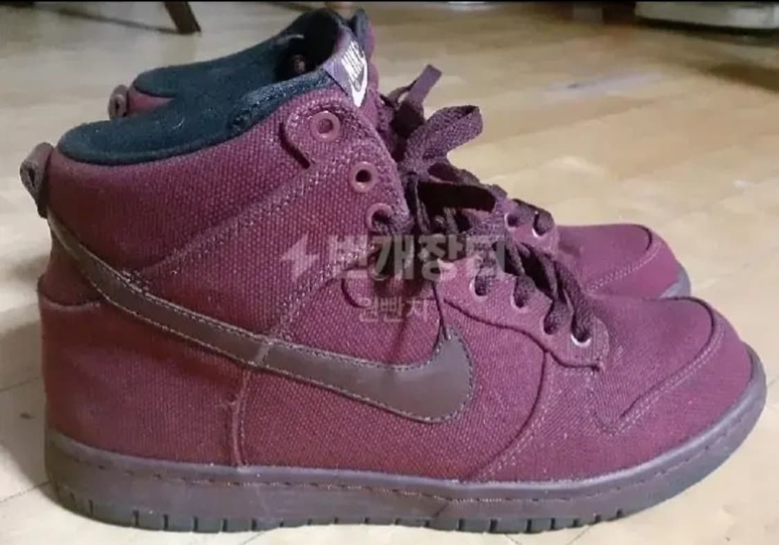 나이키 덩크하이 프리미엄 캔버스 레드 270 상품이미지3