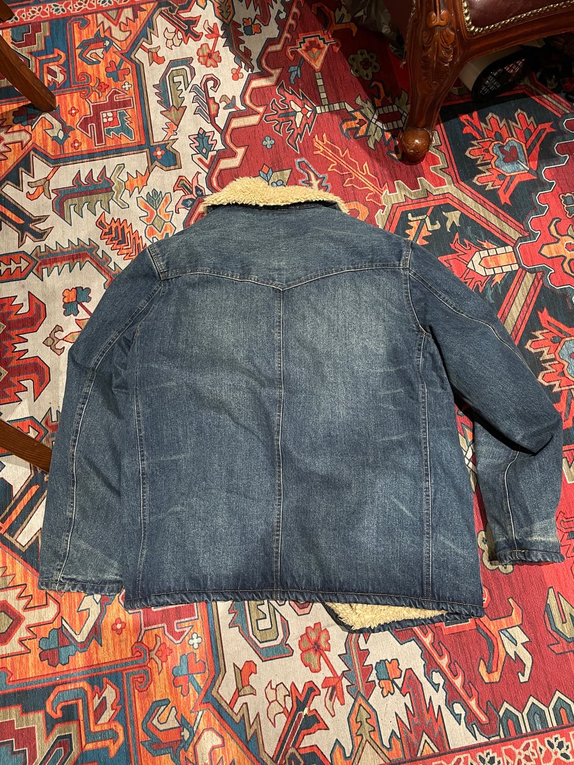 RRL 더블알엘 쉐르파 라이닝 데님 피코트 (XL) 시즌오프 상품이미지2