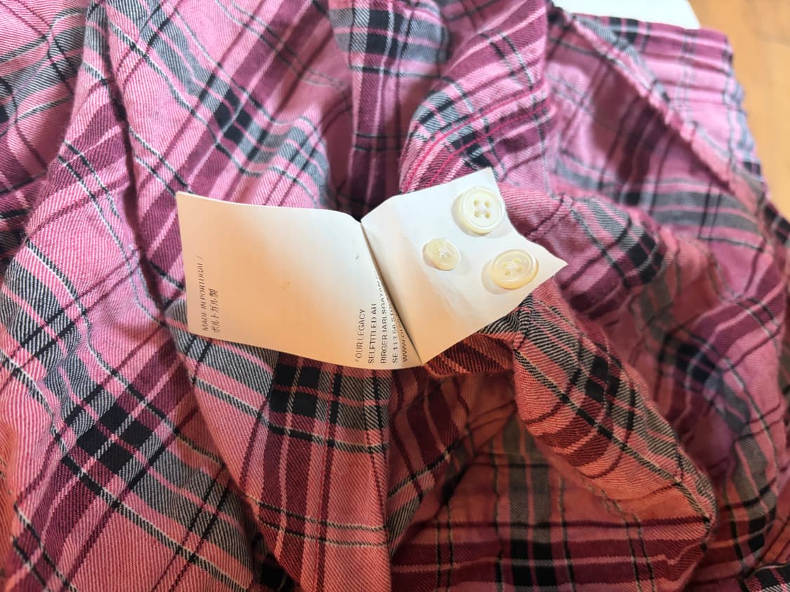 [38] 아워레가시 버로우드 셔츠 핑크 상품이미지6