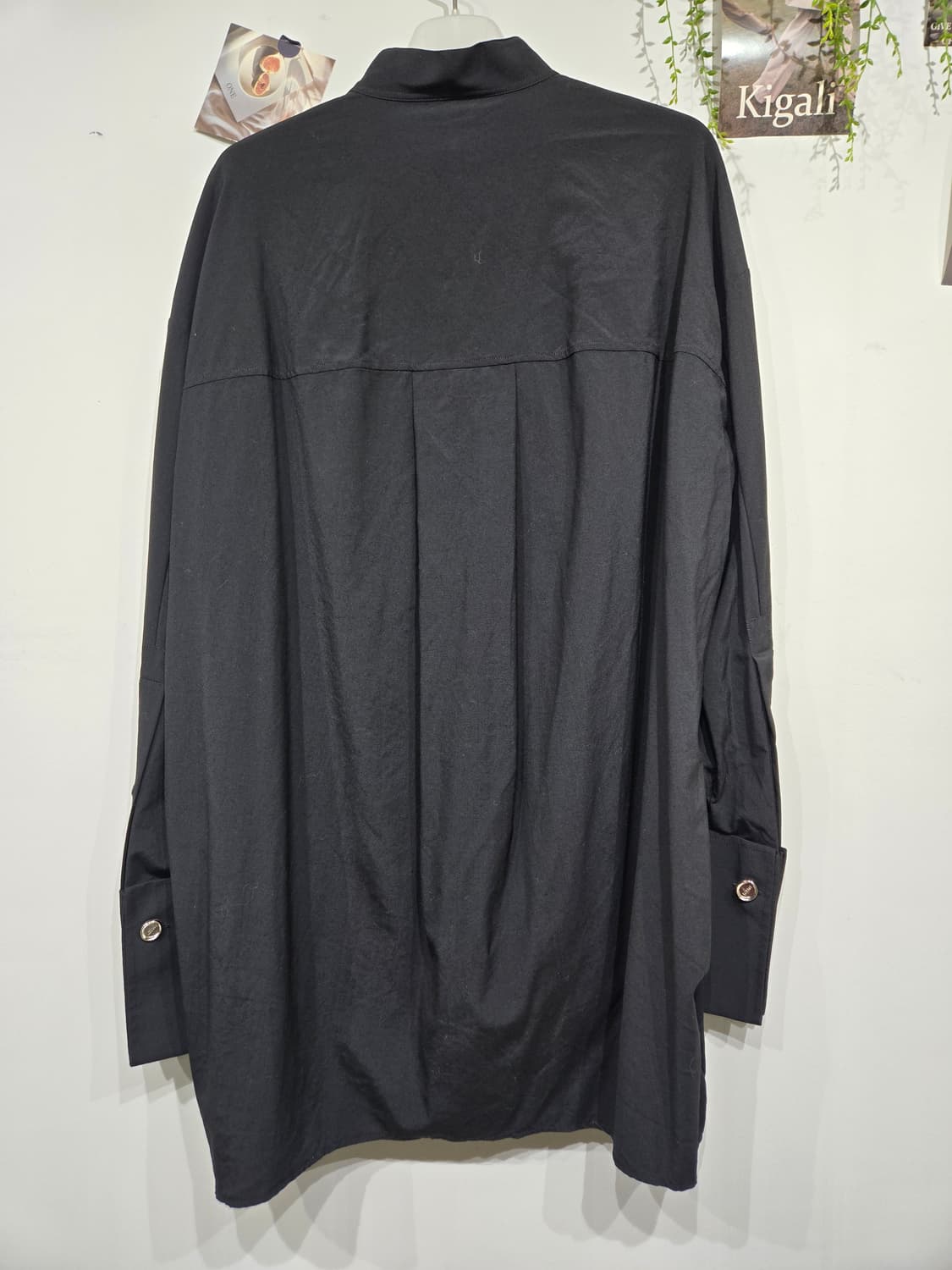 로에베 블랙 롱 셔츠 차이나넥 스타일 상품이미지4