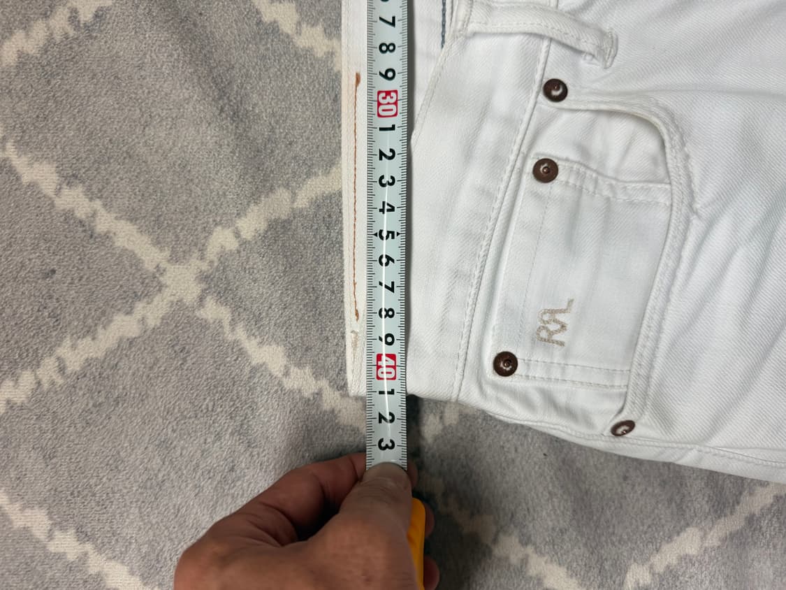 RRL 슬림핏 화이트 셀비지 팬츠 상품이미지2