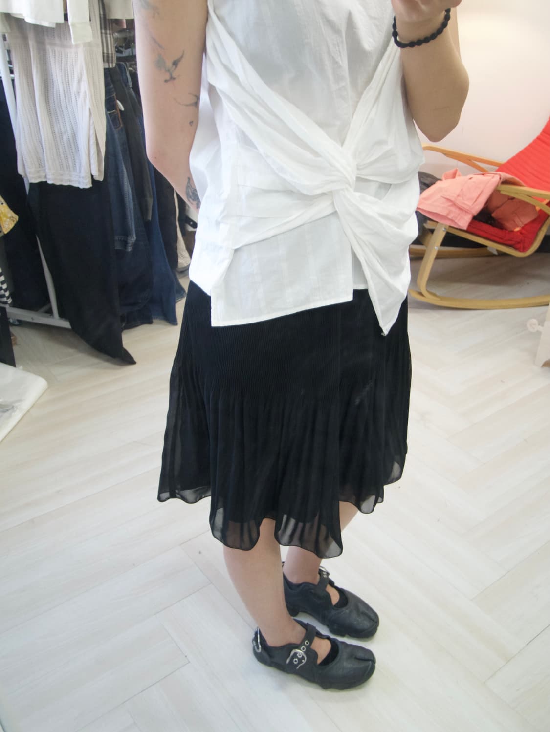 pleats midi skirt - 상품이미지6
