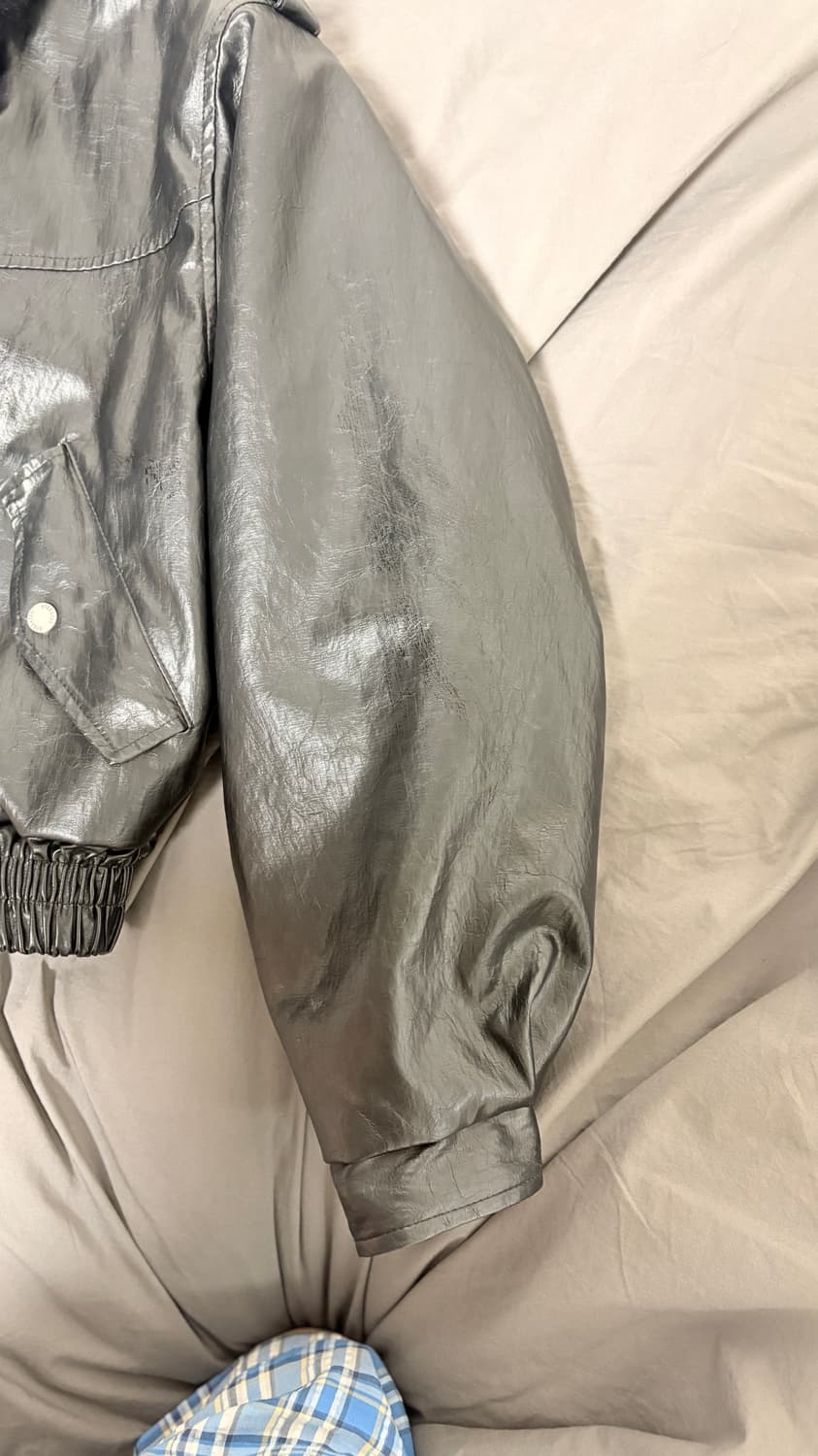 보헤미안서울 레더 퍼 블루종 점퍼 상품이미지5