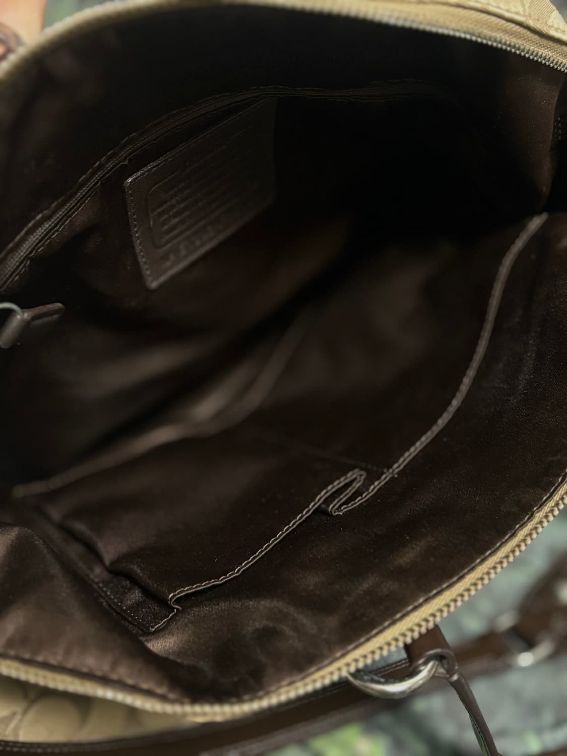 coach 코치 시그니처 브라운 숄더백 겸 크로스백 상품이미지3