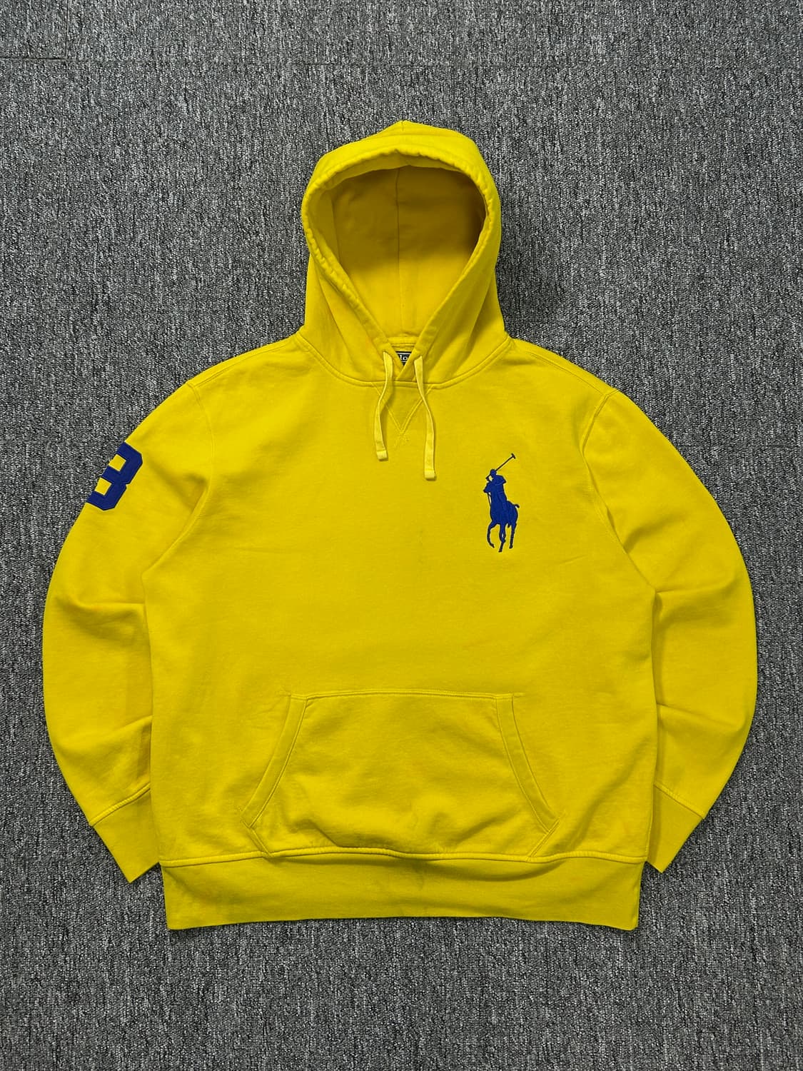 폴로 랄프로렌 빅포니 옐로우 후드티 XL  상품이미지1