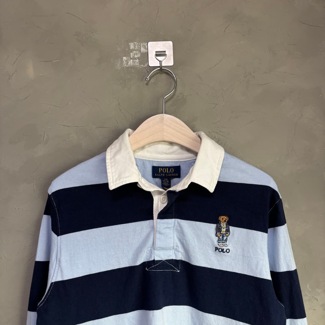 폴로 랄프로렌 베어 스트라이프 럭비티 상품이미지2