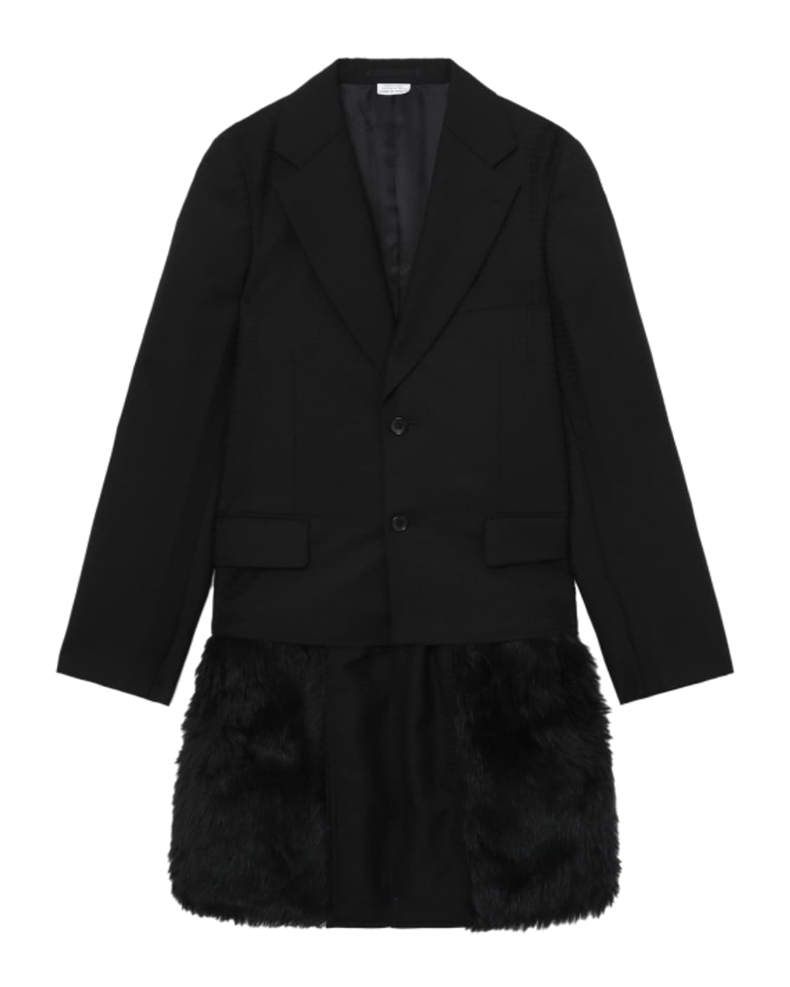 새상품 꼼데가르송 옴므플러스 퍼 롱블레이져 S 상품이미지2