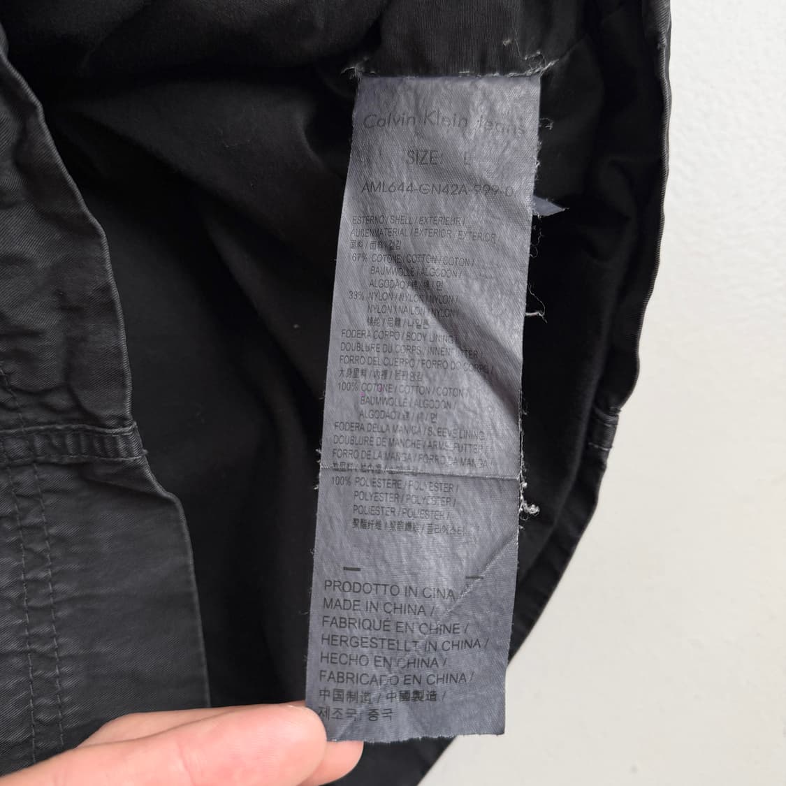 캘빈클라인 워싱 가먼트다잉 테크니컬 필드자켓 상품이미지8
