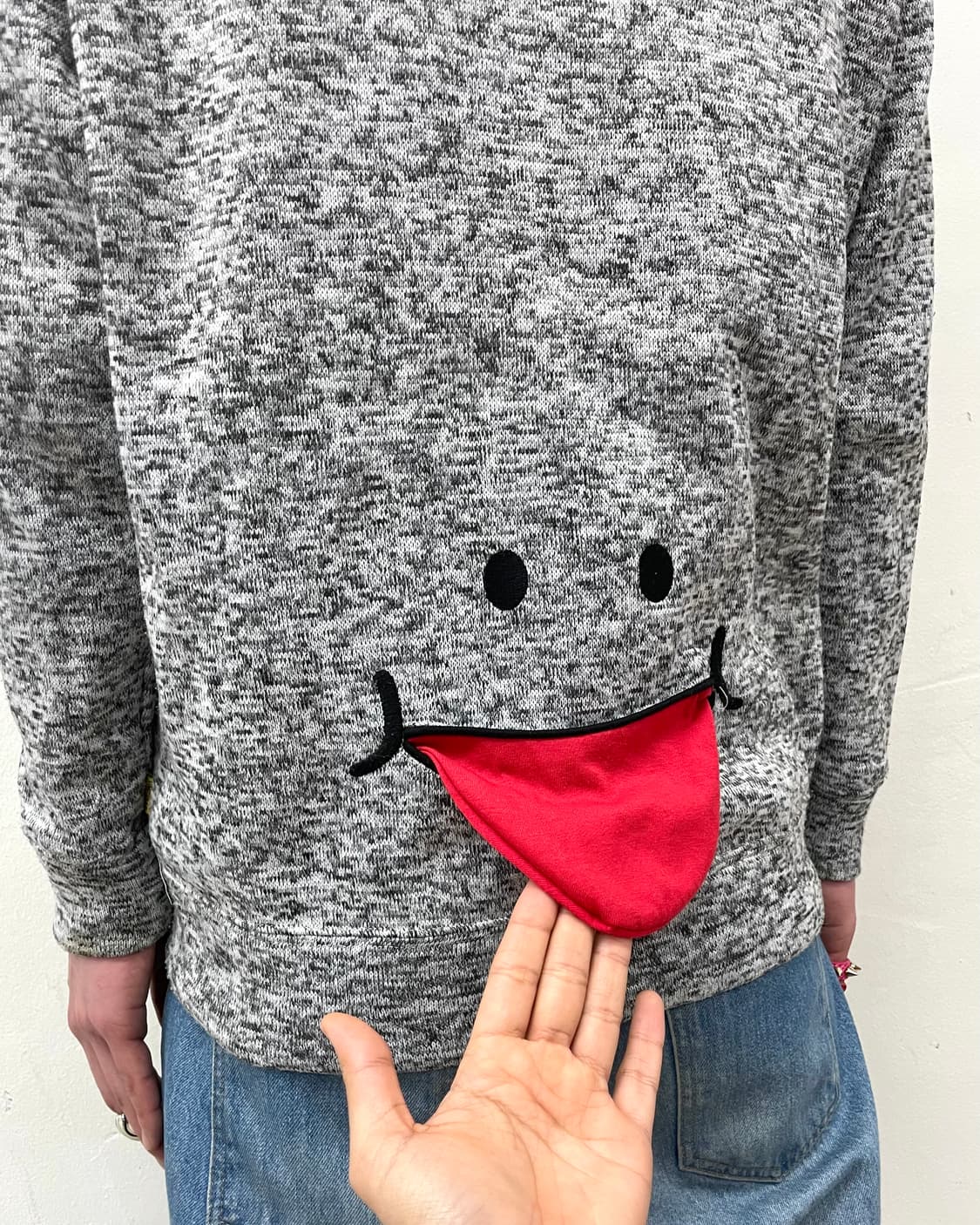  Merong Melange Gray Hooded Zip-Up  상품이미지4