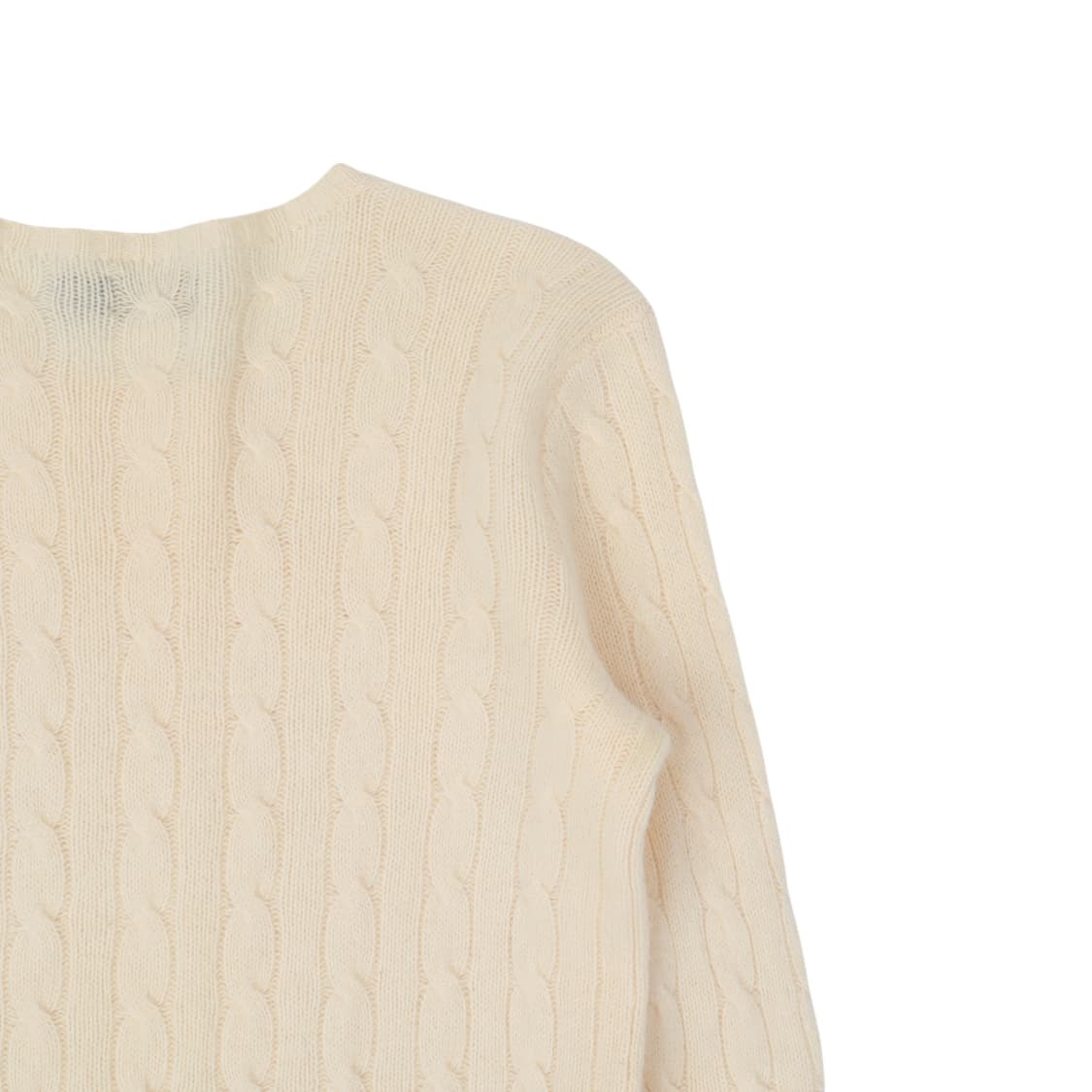 폴로 랄프로렌 크림 울 캐시미어 케이블 니트 상품이미지6