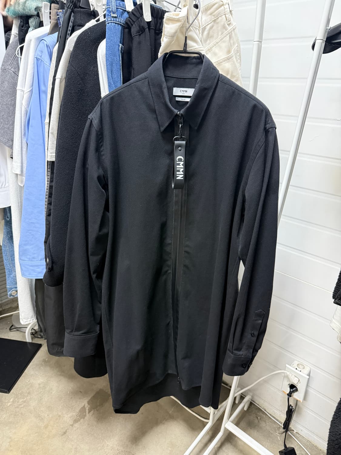 CMMN 커먼 스웨덴 블랙 롱 셔츠자켓 (지금 못 구하는 레어템) 상품이미지2