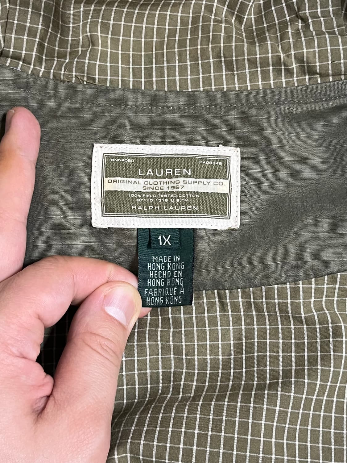 폴로 랄프로렌 립스탑 밀리터리 코트 XL 상품이미지10