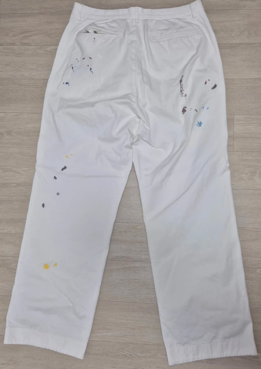 빔즈 페인트 와이드 치노팬츠 화이트 L 상품이미지3