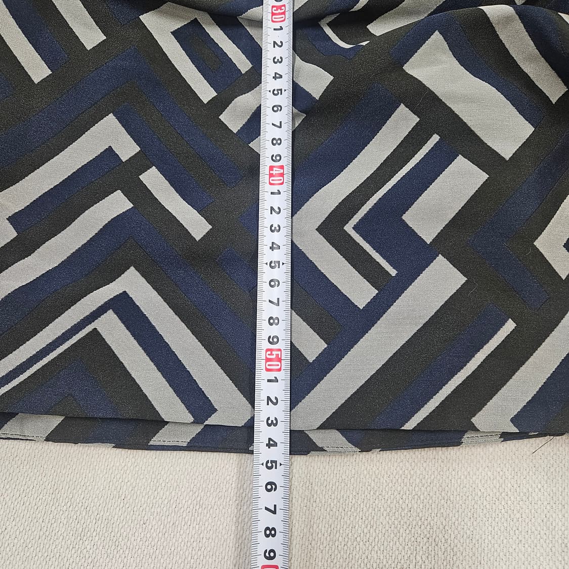 38 막스마라 기하학 패턴 미니스커트 0602Y2 상품이미지6