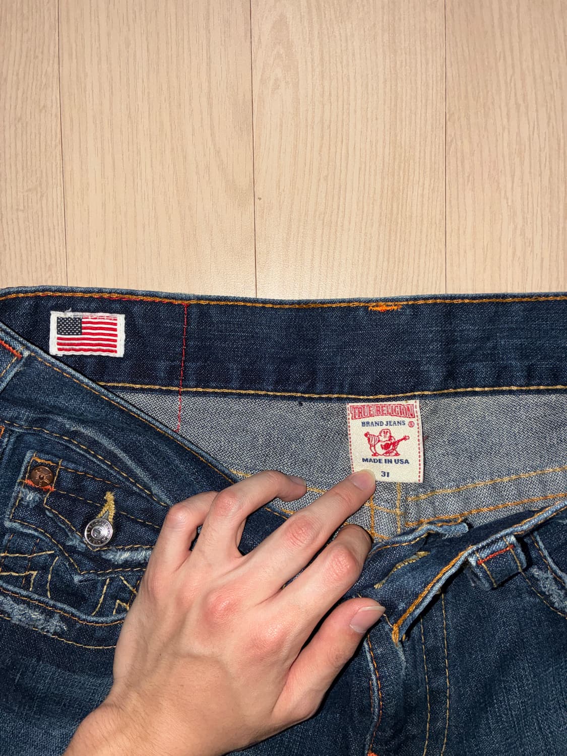 트루릴리전 조이 워싱 부츠컷 데님 y2k 상품이미지7