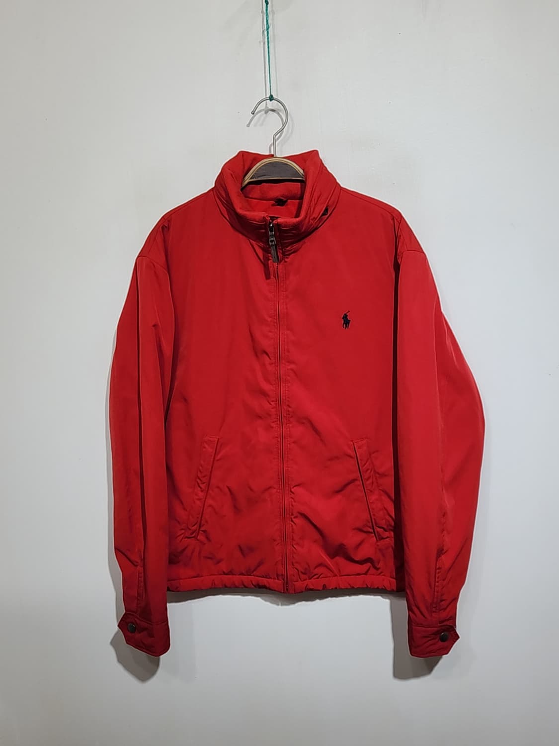 (L) 랄프로렌 폴로 점퍼 빨강 로고 자켓 안감기모  상품이미지1