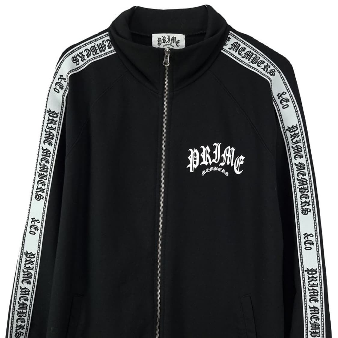 [프라임멤버스] 레터링 프린팅 오버핏 져지 트랙탑 집업 자켓 M18538 상품이미지4