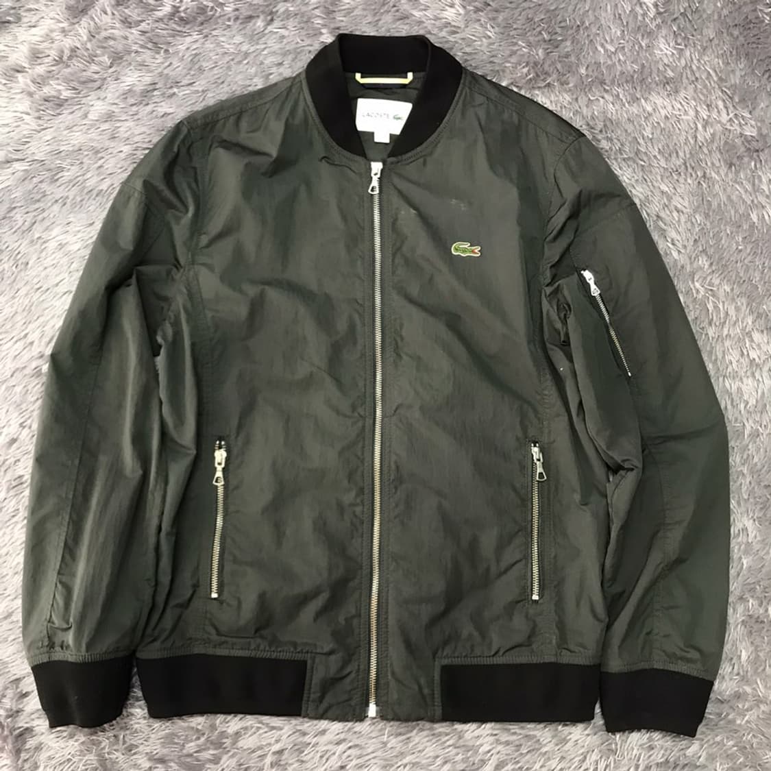 [[M, A급] 라코스테(LACOSTE) 우븐 블루종/바람막이#312 상품이미지1