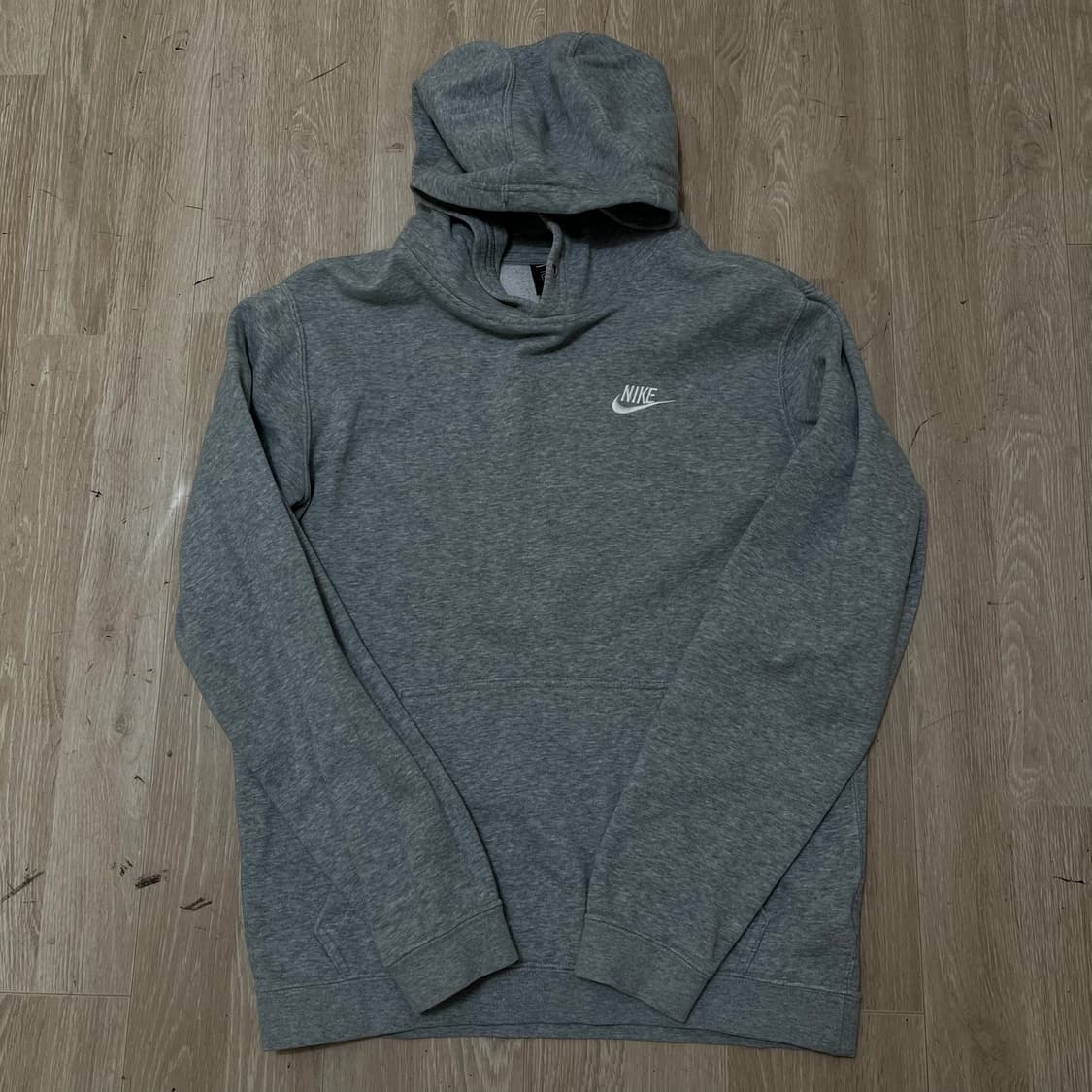 나이키 스우시 로고 약기모 후드티 [그레이] M/95 상품이미지1