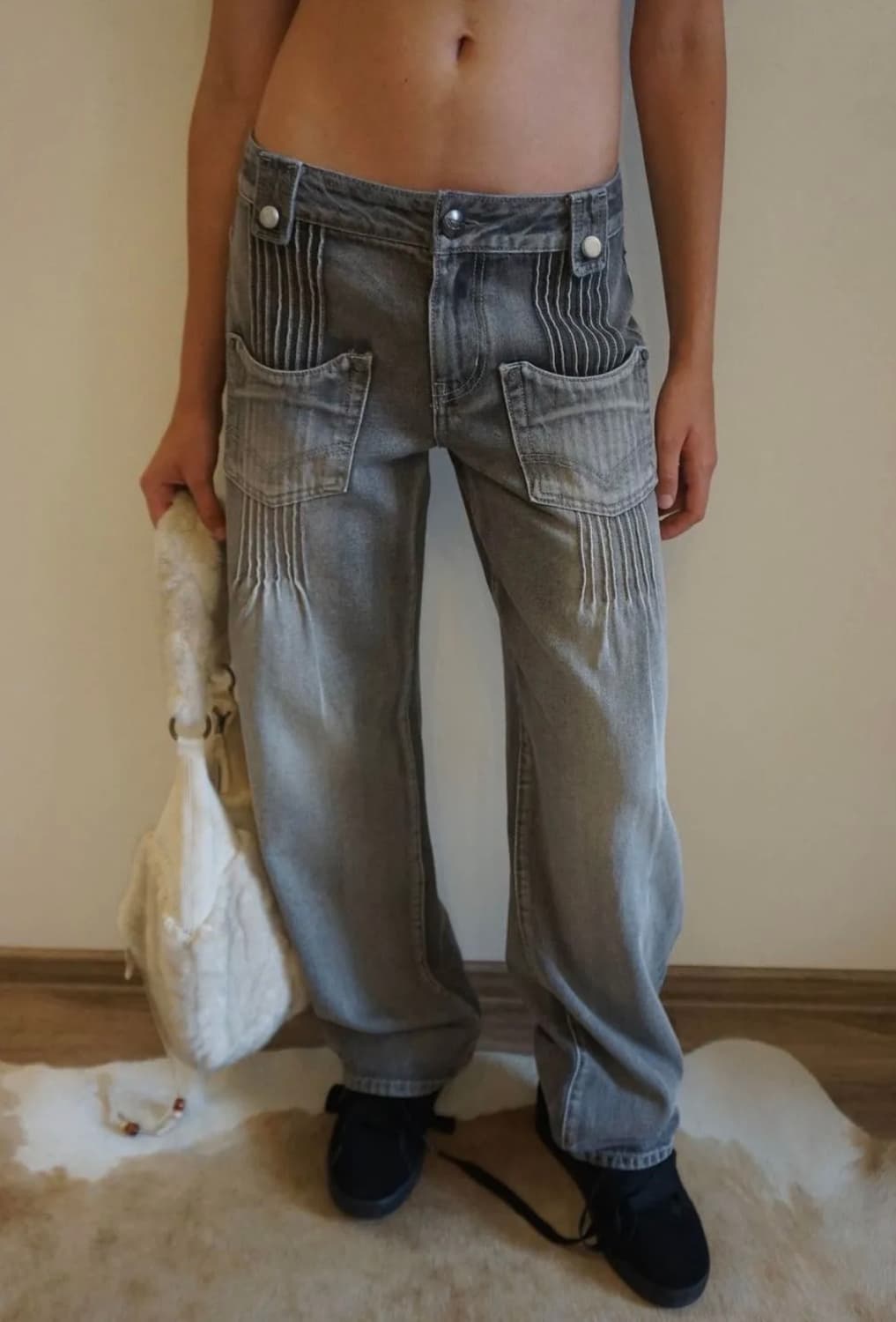 스컬프터 핀턱 팬츠 L 상품이미지1