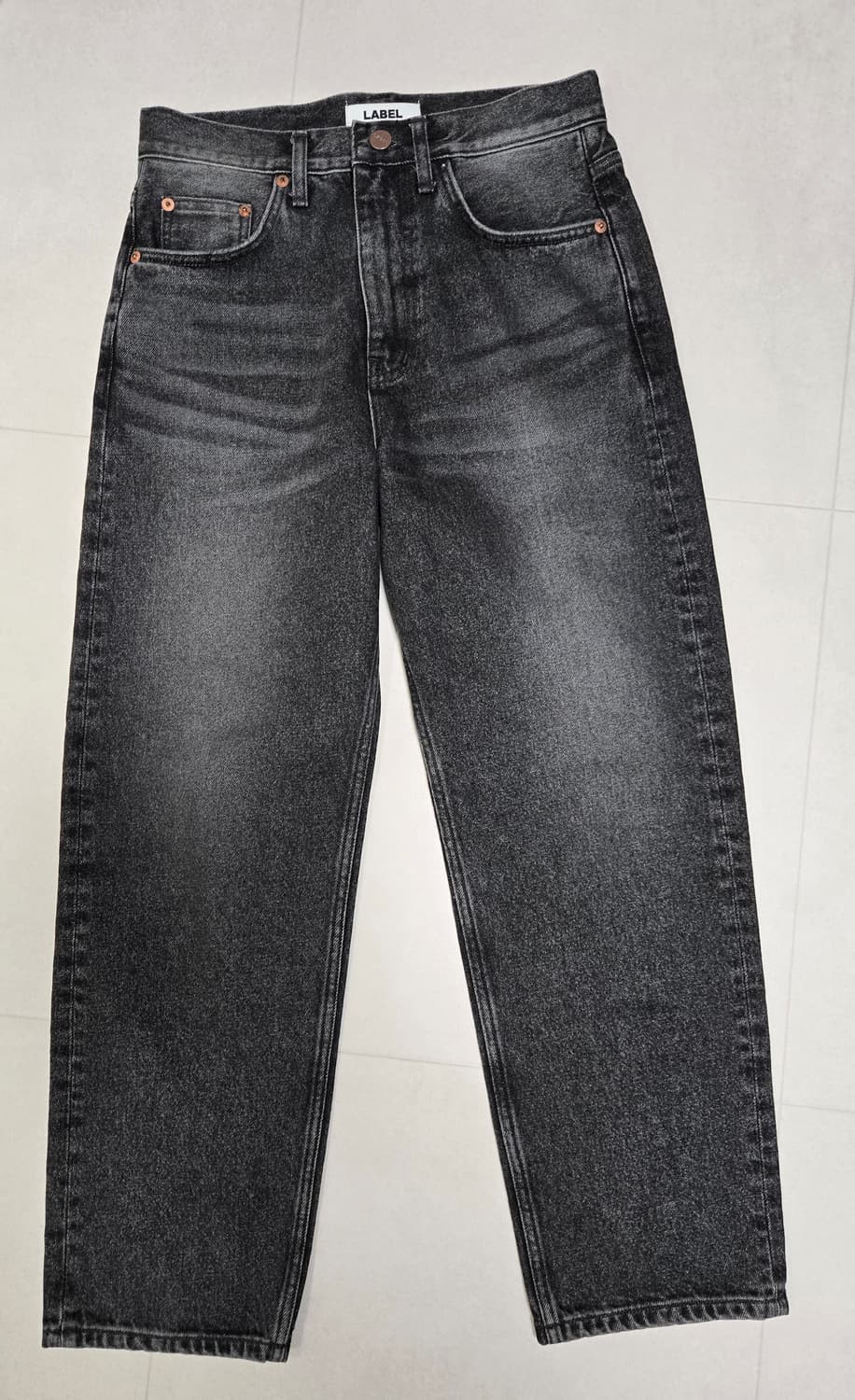 regular fit jeans 레귤러 핏 흑청 데님 청바지 바지 상품이미지2
